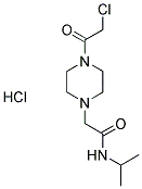 2-[4-(CHLOROACETYL)PIPERAZIN-1-YL]-N-ISOPROPYLACETAMIDE HYDROCHLORIDE 结构式