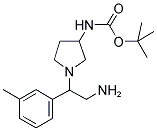 3-N-BOC-AMINO-1-(2-AMINO-1-M-TOLYL-ETHYL)-PYRROLIDINE 结构式