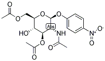 P-NITROPHENYL 2-ACETAMIDO-2-DEOXY-3,6-DI-O-ACETYL-BETA-D-GLUCOPYRANOSIDE 结构式