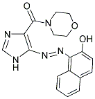 1-{(E)-[4-(Morpholin-4-ylcarbonyl)-1H-imidazol-5-yl]diazenyl}-2-naphthol 结构式
