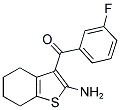 (2-AMINO-4,5,6,7-TETRAHYDRO-1-BENZOTHIEN-3-YL)(3-FLUOROPHENYL)METHANONE 结构式