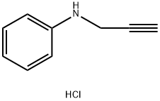 PHENYL-PROP-2-YNYL-AMINE HYDROCHLORIDE 结构式