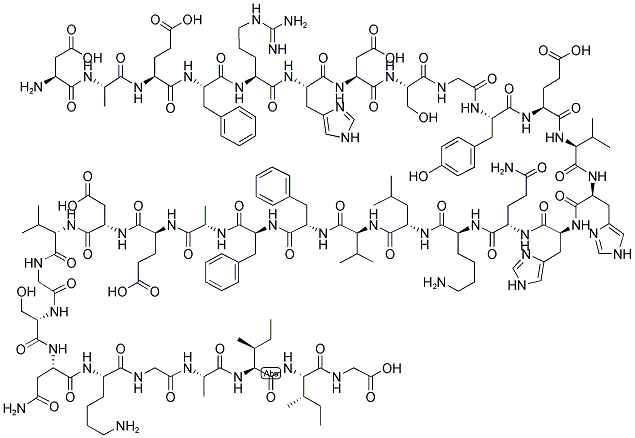 BETA- AMYLOID (1-33) 结构式