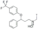 FLUOXETINE HYDROCHLORIDE [N-METHYL 3H] 结构式