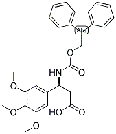 (S)-3-(9H-FLUOREN-9-YLMETHOXYCARBONYLAMINO)-3-(3,4,5-TRIMETHOXY-PHENYL)-PROPIONIC ACID 结构式