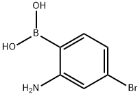 4-BROMO-2-AMINO-PHENYLBORONIC ACID 结构式
