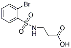 3-[[(2-BROMOPHENYL)SULFONYL]AMINO]PROPANOIC ACID 结构式