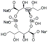 2,4:2',4'-O-(OXY-DISTIBYLIDYNE)BIS[D-GLUCONIC ACID] SB,SB-DIOXIDE TRISODIUM SALT 结构式