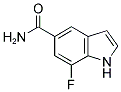 7-FLUORO-1H-INDOLE-5-CARBOXYLIC ACID AMIDE 结构式