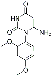 6-AMINO-1-(2,4-DIMETHOXYPHENYL)PYRIMIDINE-2,4(1H,3H)-DIONE 结构式