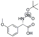 (S)-TERT-BUTOXYCARBONYLAMINO-(3-METHOXY-PHENYL)-ACETIC ACID 结构式