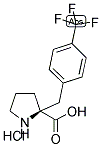 (S)-2-(4-(三氟甲基)苄基)吡咯烷-2-羧酸酯酸盐 结构式