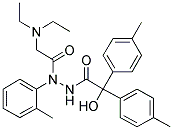 N'-(2-(DIETHYLAMINO)ACETYL)-2-HYDROXY-N'-O-TOLYL-2,2-DIP-TOLYLACETOHYDRAZIDE 结构式