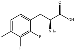 2-氨基-3-(2,3-二氟-4-甲基苯基)丙酸 结构式