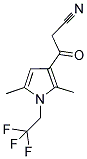 3-[2,5-二甲基-1-(2,2,2-三氟乙基)-1H-吡咯-3-基]-3-氧代丙腈 结构式