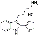 4-[2-(2-THIENYL)-1H-INDOL-3-YL]BUTYLAMINE HYDROCHLORIDE 结构式