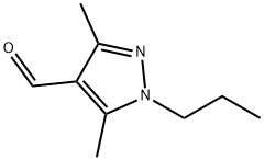 3,5-二甲基-1-丙基-1H-吡唑-4-甲醛 结构式