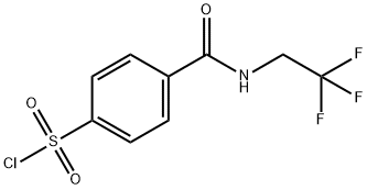 4-[(2,2,2-三氟乙基)氨基甲酰基]苯-1-磺酰氯 结构式