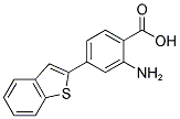 Benzoic acid, 2-amino-4-(1-benzothiophen-2-yl)- 结构式