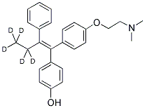 4-HYDROXYTAMOXIFEN ETHYL-D5 结构式