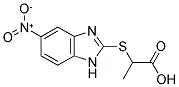 2-(5-NITRO-1H-BENZOIMIDAZOL-2-YLSULFANYL)-PROPIONIC ACID 结构式