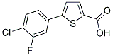 5-(4-CHLORO-3-FLUOROPHENYL)-2-THIOPHENECARBOXYLIC ACID 结构式
