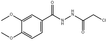 N'-(2-氯乙酰基)-3,4-二甲氧基苯甲酰肼 结构式