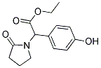 (4-HYDROXY-PHENYL)-(2-OXO-PYRROLIDIN-1-YL)-ACETIC ACID ETHYL ESTER 结构式