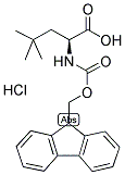 FMOC-BETA-T-BUTYL-ALANINE HYDROCHLORIDE 结构式