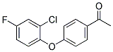 1-(4-(2-氯-4-氟苯氧基)苯基)乙-1-酮 结构式