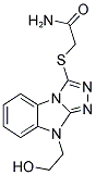 2-[9-(2-Hydroxy-ethyl)-9H-benzo[4,5]imidazo[2,1-c][1,2,4]triazol-3-ylsulfanyl]-acetamide 结构式