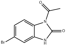 1-ACETYL-5-BROMO-1,3-DIHYDRO-BENZIMIDAZOL-2-ONE 结构式