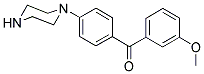 (3-METHOXY-PHENYL)-(4-PIPERAZIN-1-YL-PHENYL)-METHANONE 结构式