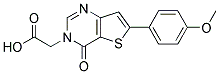 2-(6-(4-甲氧基苯基)-4-氧代噻吩并[3,2-D]嘧啶-3(4H)-基)乙酸 结构式