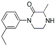 1-(3-ETHYLPHENYL)-3-METHYLPIPERAZIN-2-ONE 结构式