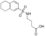 4-[(5,6,7,8-TETRAHYDRONAPHTHALEN-2-YLSULFONYL)AMINO]BUTANOIC ACID 结构式