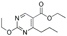 ETHYL-2-ETHOXY-4-N-PROPYL PYRIMIDINE-5-CARBOXYLATE 结构式