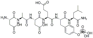 ASP-ALA-ASP-GLU-PTYR-LEU-NH2 结构式