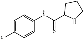 PYRROLIDINE-2-CARBOXYLIC ACID (4-CHLORO-PHENYL)-AMIDE 结构式