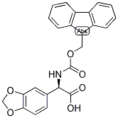 (R)-BENZO[1,3]DIOXOL-5-YL-[(9H-FLUOREN-9-YLMETHOXYCARBONYLAMINO)]-ACETIC ACID 结构式
