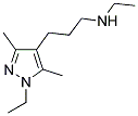 N-ETHYL-N-[3-(1-ETHYL-3,5-DIMETHYL-1H-PYRAZOL-4-YL)PROPYL]AMINE 结构式