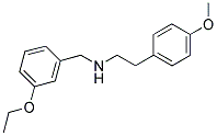 N-(3-ETHOXYBENZYL)-2-(4-METHOXYPHENYL)ETHANAMINE 结构式