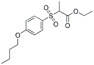 2-[(4-BUTOXYPHENYL)SULFONYL] PROPANOIC ACID ETHYL ESTER 结构式