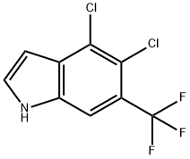 4,5-DICHLORO-6-TRIFLUOROMETHYL INDOLE 结构式