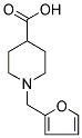 1-(2-FURYLMETHYL)PIPERIDINE-4-CARBOXYLIC ACID 结构式