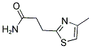 3-(4-METHYL-1,3-THIAZOL-2-YL)PROPANAMIDE 结构式