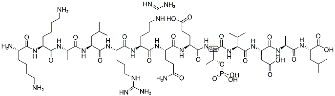 AUTOCAMTIDE-2 [KKALRRQETVDAL], PHOSPHORYLATED 结构式