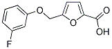 5-[(3-FLUOROPHENOXY)METHYL]-2-FUROIC ACID 结构式