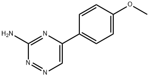 5-(4-甲氧苯基)-1,2,4-三嗪-3-胺 结构式