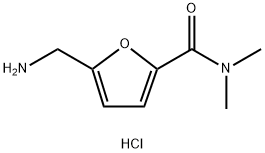 5-(AMINOMETHYL)-N,N-DIMETHYL-2-FURAMIDE 结构式